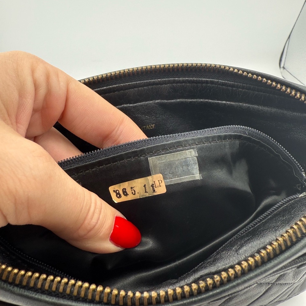 Vintage Chanel Black Quilted Shoulder Bag - Picture 12 of 13